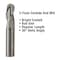 Gs Tooling 1/4" Diameter x 1/4" Shank 3-Flute Regular Length Ball Nose Blue Series Carbide End Mills 101122 - alternate 3